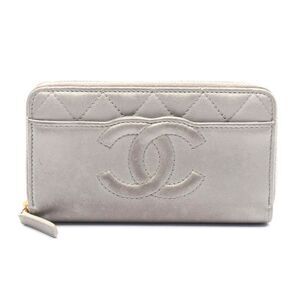 Chanel Matelasse Leather Round Wallet